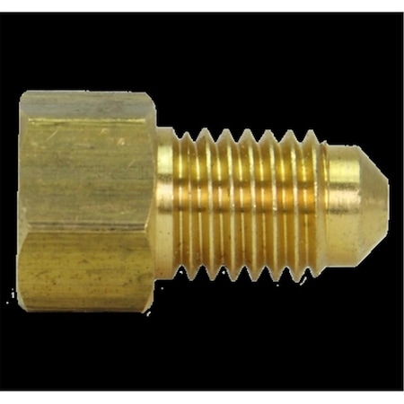 0.37-24 In. Female Inverted; M12 X 1 Mm Male Bubble Brass Adapter